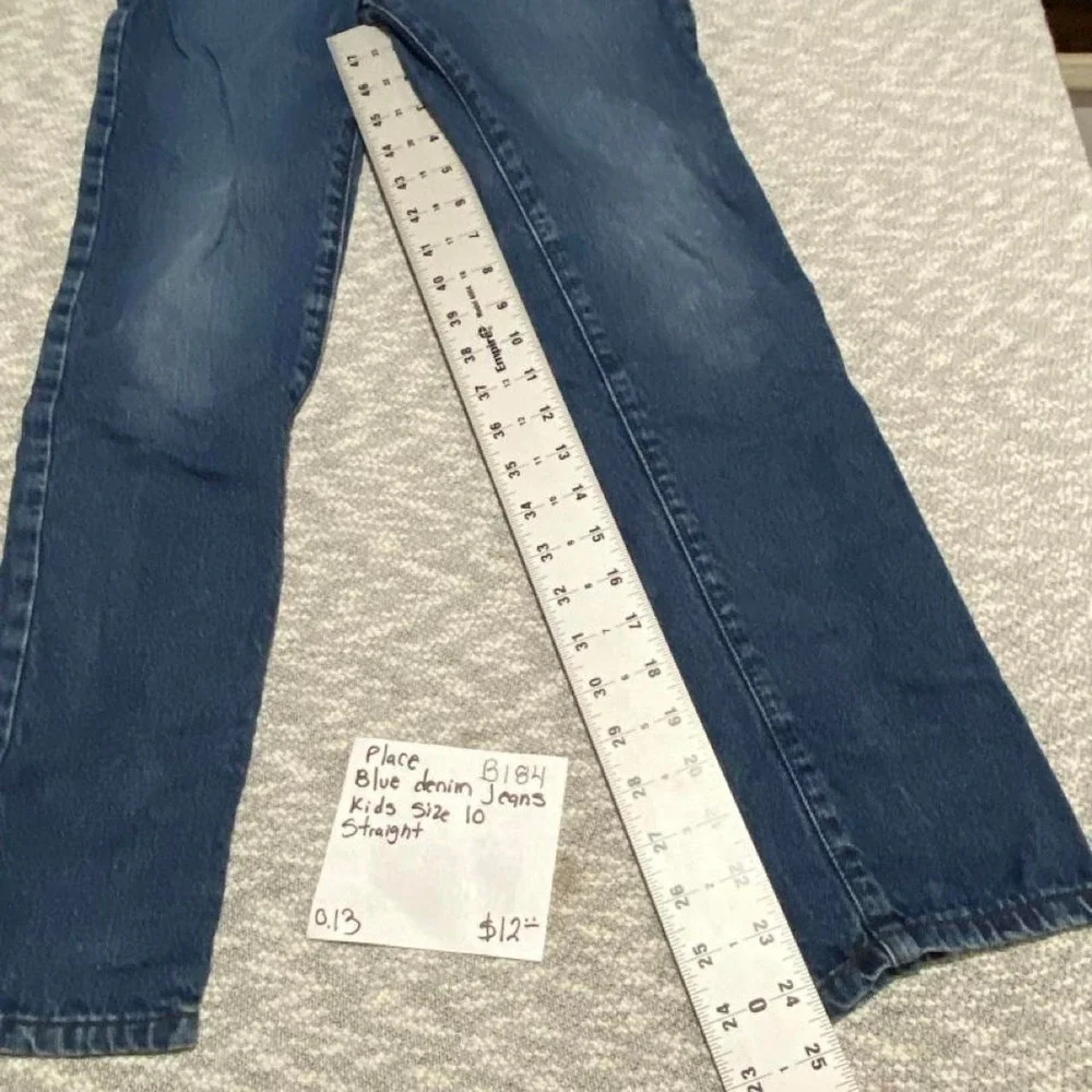 Place Blue Denim Jeans Kids Size 10 Straight. SKU-B184